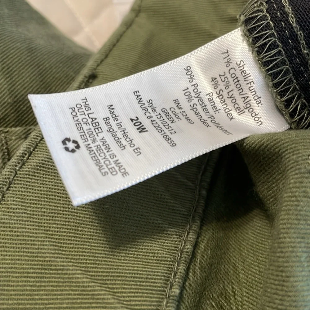 Olive Green Pants. Capri - Picture 5 of 6
